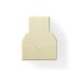 Adaptor RJ11 mama - 2x RJ11 mama Ivory Nedis